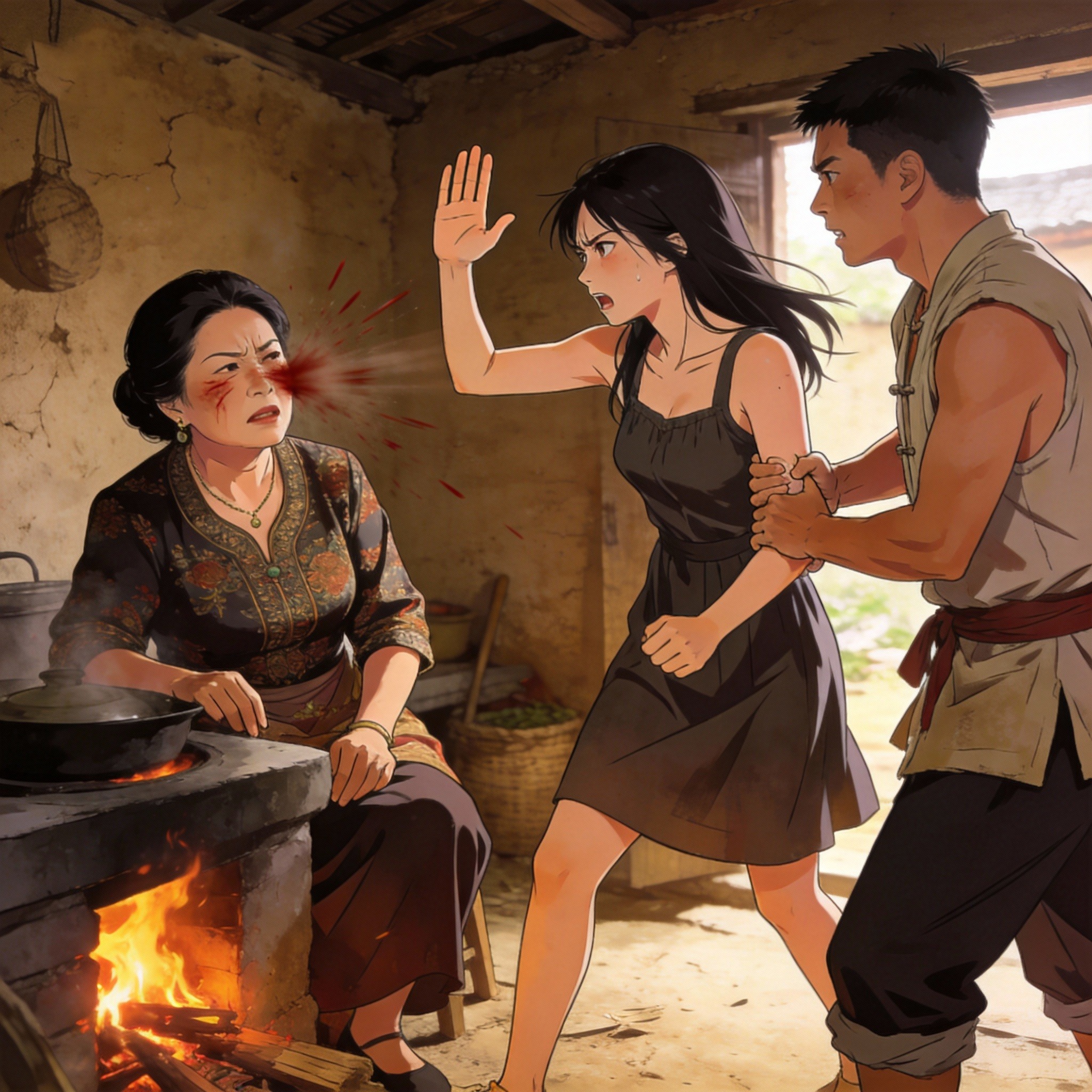 BỮA CƠM BỊ HẤT ĐỔ